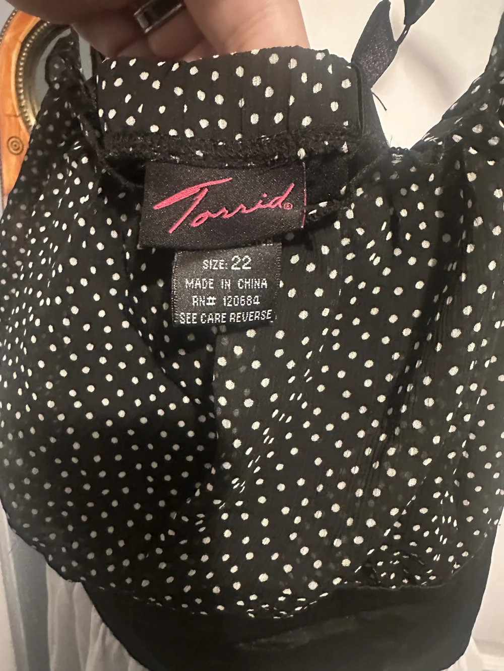 torrid Black and White Babydoll Dress with Pink Floral Hem